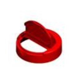 53mm, P/P Flip Top Closure, Fs5-4 Printed, Pour, 