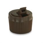 28-0.59 Inch, LLDPE Spout Closure, Unlined Valve/Plug Serrated,