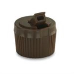 28-0.59 Inch, LLDPE Spout Closure, Unlined Valve/Plug Serrated, 