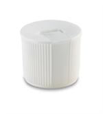24-410, LLDPE Flip Top Closure, 2.5mm orificeUnlined Serrated,