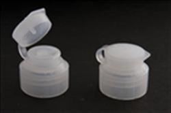 24-410, LDPE Flip Top Closure, Valve/Plug Ribbed Skirt,