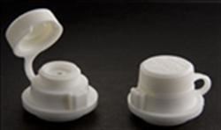 0.954Inch, LDPE Flip Top Closure, .120" orifice Child Resistant, Ribbed Skirt,