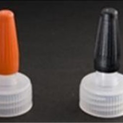 24-410, LDPE Spout Closure, .090 orifice Land Ribbed Skirt,