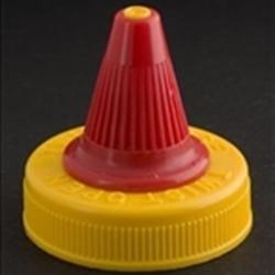 38-400, LDPE Spout Closure, .174 orifice Valve/Plug Ribbed Skirt, 