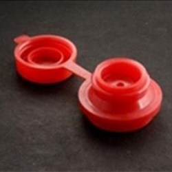 0.954Inch, LDPE Flip Top Closure, .545 orifice Ribbed Skirt, 