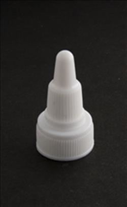 18-400, LDPE Spout Closure, .025" orifice Ribbed Skirt,