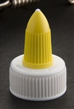 24-410, LDPE Spout Closure, .073" orifice Ribbed Skirt, 