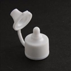 15-410, LDPE Flip Top Closure, .009 orifice Valve/Plug Ribbed Skirt, 