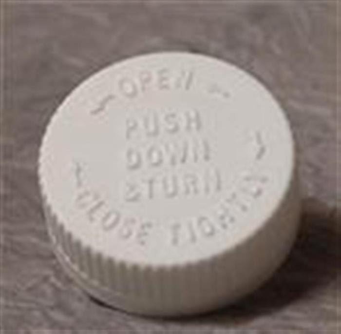 38-400, P/P Push and Turn Closure, Fsm-1/.020 Plain, Text Top, 