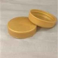 45-400, P/P Continuous Thread Closure, C1S5-5PR Printed, Land Fine Ribbed Skirt, Smooth Top,