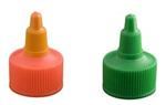28-410, LDPE Spout Closure, .080" orifice Valve/Plug Fine Ribbed Skirt,