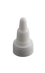 18-400, LDPE Spout Closure, .080" orifice Fine Ribbed Skirt,