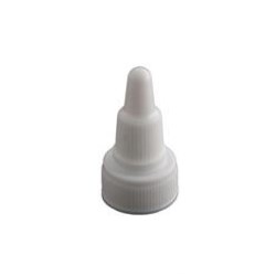 18-400, LDPE Spout Closure, .080 orifice Fine Ribbed Skirt, 