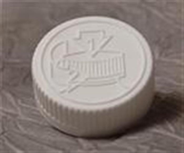 38-400, P/P Push and Turn Closure, F217 Vented - Plain, Pictorial, 