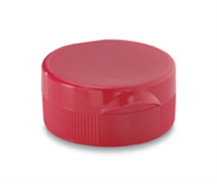 38-400, P/P Flip Top Closure, 9.5mm orificePs22 Printed-SFYP-Black, Liner Seal, Ribbed Skirt,
