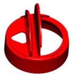 63-485, P/P Flip Top Closure, Ps113/.020 Printed-Black, Smooth Skirt, Smooth Top, Full/Directional Pour