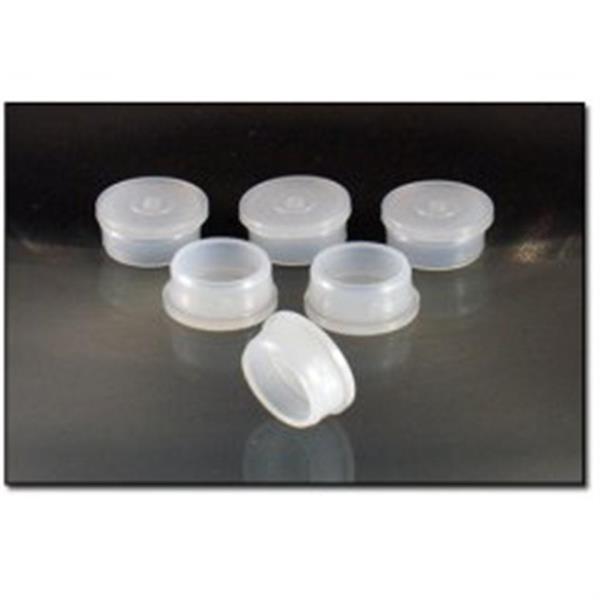 20mm, LDPE Orifice Reducer Closure, .090 orifice Valve/Plug Smooth Skirt, Smooth Top, Snap Ring Drawin