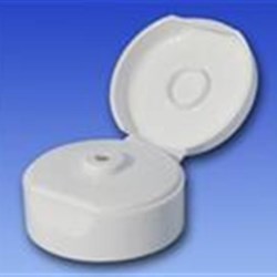 22-400, P/P Flip Top Closure, .125 orificeUnlined V-Seal Flat, Smooth Skirt, Smooth Top, 1-1/2 Gloss Cl