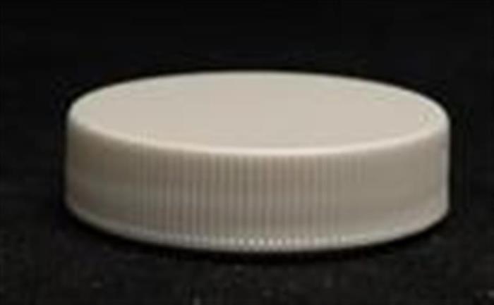 38-400, P/P Continuous Thread Closure, Lift n Peel H Printed, Fine Ribbed Skirt, Smooth Top,
