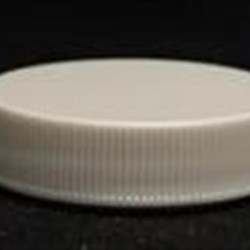 38-400, P/P Continuous Thread Closure, Lift n Peel H Printed, Fine Ribbed Skirt, Smooth Top,