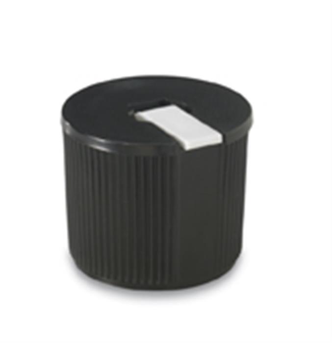 24-410, LLDPE Flip Top Closure, 2.0 orificeIspvc/Pet-U10 Plain, Land Ribbed Skirt,