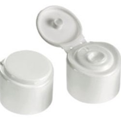 28-410, P/P Flip Top Closure, 2.5 mm orifice #855 Bi-Injected Crab Claw