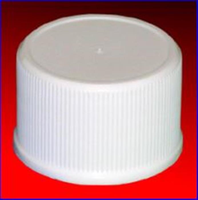 24-410, P/P Continuous Thread Closure, SureSeal Land Fine Ribbed Skirt, Mat/Stipp Top,