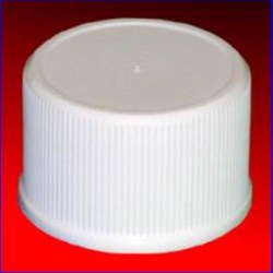 24-410, P/P Continuous Thread Closure, SureSeal Land Fine Ribbed Skirt, Mat/Stipp Top, 