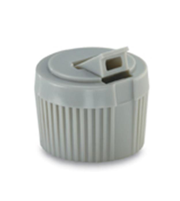 28-410, P/P Spout Closure, 2.5 orificeUnlined Land Serrated,