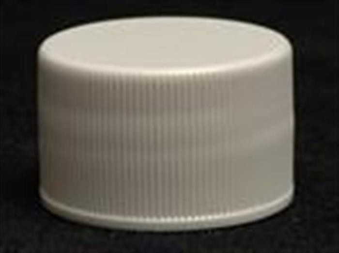 28-410, P/P Continuous Thread Closure, P/E Foam .035 Land Ribbed Skirt, Smooth Top,
