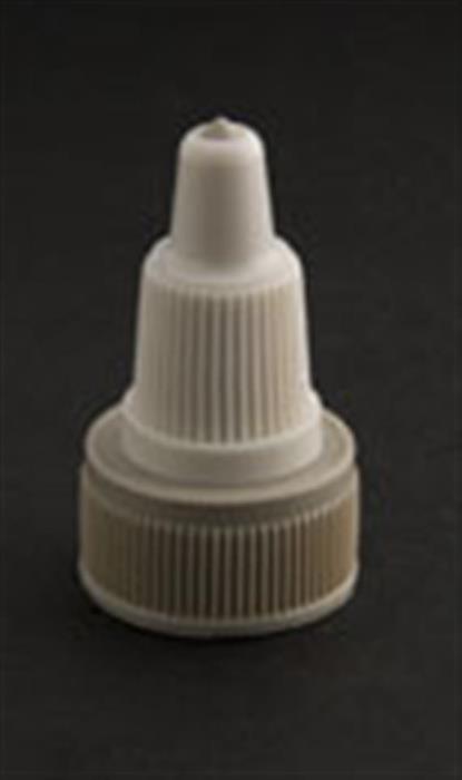 18-400, LDPE Spout Closure, Fine Ribbed Skirt, 