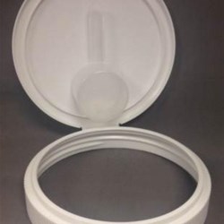 120mm, P/P Flip Top Closure, Ribbed Skirt, Smooth Top, 