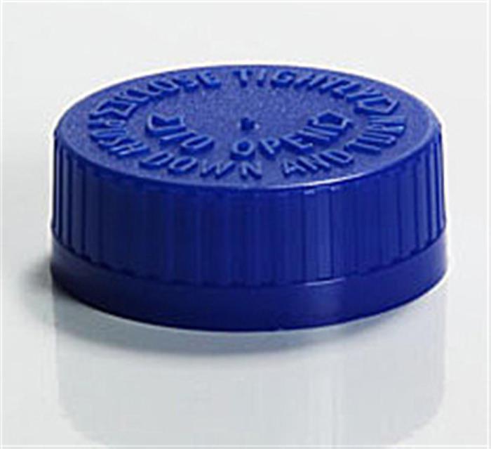 38-400, P/P Push and Turn Closure, Ob-Seal 1 Child Resistant, Ribbed Skirt,