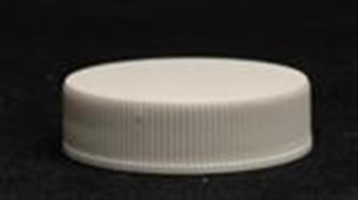 38-400, P/P Continuous Thread Closure, Lift-N-Peel Foam H.007 Printed-SFYP-, Ribbed Skirt, Smooth