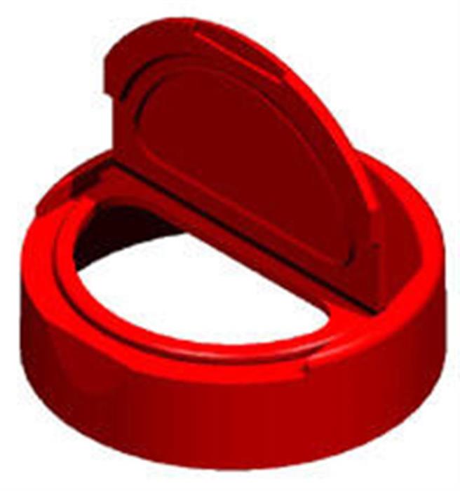 45-400, P/P Flip Top Closure, Fs5-4 Tri-Tab Printed, Land Smooth,