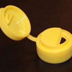 33-400, MDPE Flip Top Closure, Unlined Ribbed Skirt,