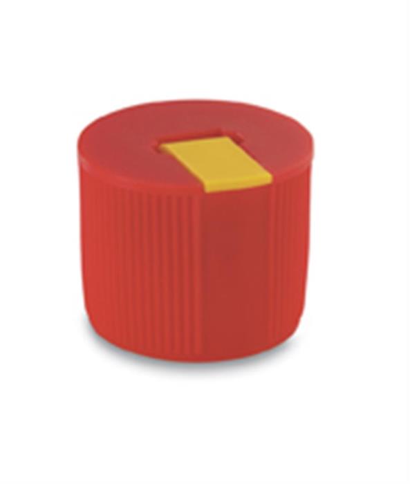 28-410, P/P Flip Top Closure, 3.0mm x 6.0mm orifice Ribbed Skirt, 