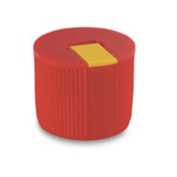 28-410, P/P Flip Top Closure, 3.0mm x 6.0mm orifice Ribbed Skirt, 