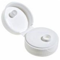 33-400, P/P Gloss Flip Top Closure, .200 orificeIsct-U5 Crab Claw Ribbed Skirt, Pour Spout, SimpliSqueez