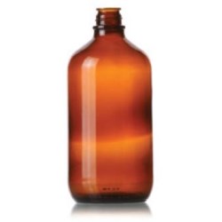 1 ltr Glass Packer, Round, Amber, 33-430