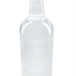 1 ltr Glass Long Neck, Round, Flint, Guala-Special finish Tapered 