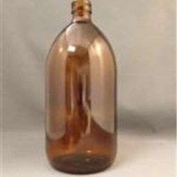 1000 ml Glass Type 3 Boston Round, Round, Flint, 28mm finish Tall 