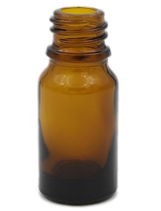 10 ml Glass Boston Round, Round, Amber, 18mm finish