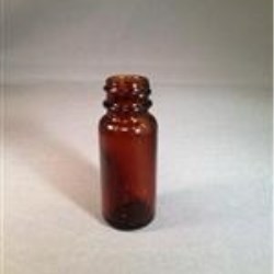 0.5 oz Glass Boston Round, Round, Amber, 20-400