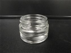 50 ml Glass Jar, Round, Flint, 40-400 GPI finish Heavy Weight Frosted