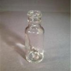 0.5 oz Glass Boston Round, Round, Flint, 18-400
