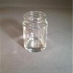 0.75 oz Glass Jar, Round, Flint, 33-400