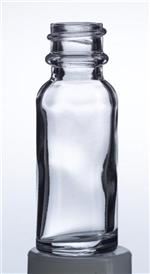1 oz Glass Boston Round, Round, Flint, 20-400 GPI finish Iso