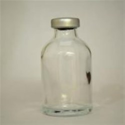 30 ml Glass Vial, Round, Flint, 20Crimp finish Sterile