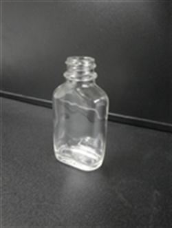 1 oz Glass Straight Sided, Oval, Flint, 20-400 GPI finish